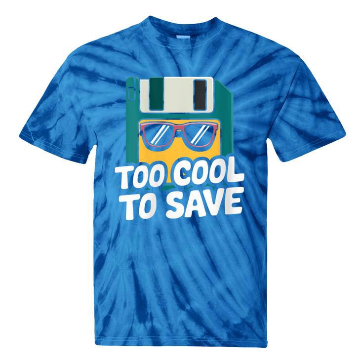 Floppy Disk Retro Tech Nostalgia Old School Computing Humor Tie-Dye T-Shirts