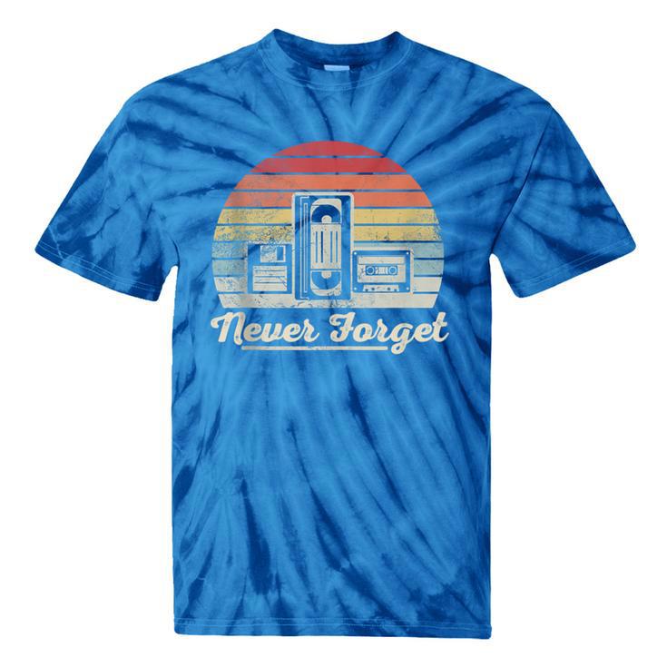 Never Forget Retro Nostalgia Vintage Cassette Tie-Dye T-Shirts