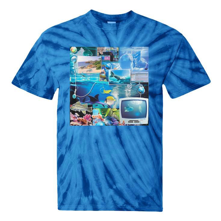 Frutiger Aero Retro Vibes Premium Tri-Blend Tie-Dye T-Shirts