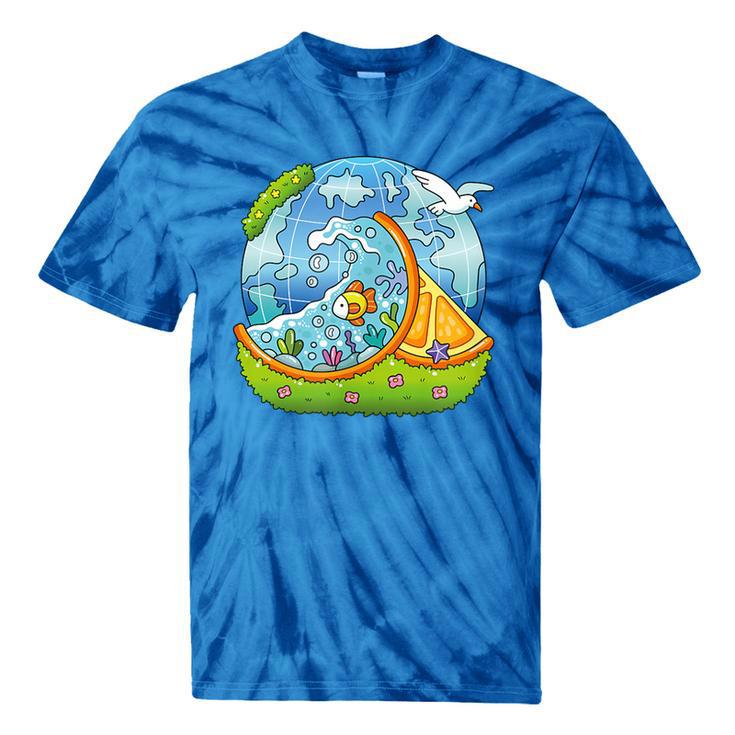 Frutiger Aero Y2K Fashion Trends Statement Piece Tech Orange Tie-Dye T-Shirts