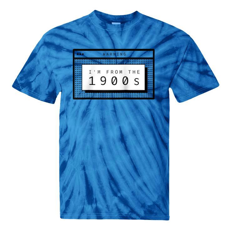 Retro Computer Screen I'm From The 1900s Birthday Raglan Baseball Tee Tie-Dye T-Shirts