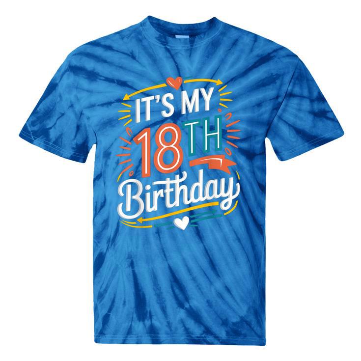 Retro It's My 18th Birthday Boho Nostalgia Women Kids Tie-Dye T-Shirts