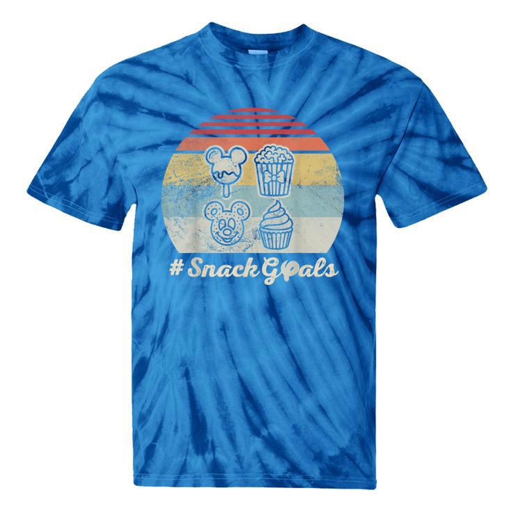 Retro Snack Goals Icon Nostalgia Tie-Dye T-Shirts