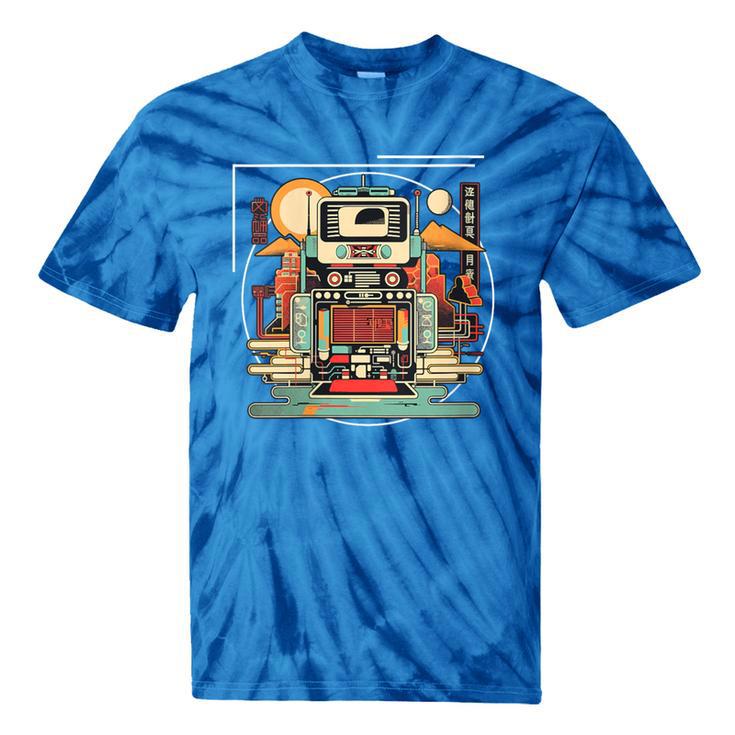 Retro Tech Stack 80s 90s Nostalgia Analog Devices Tie-Dye T-Shirts