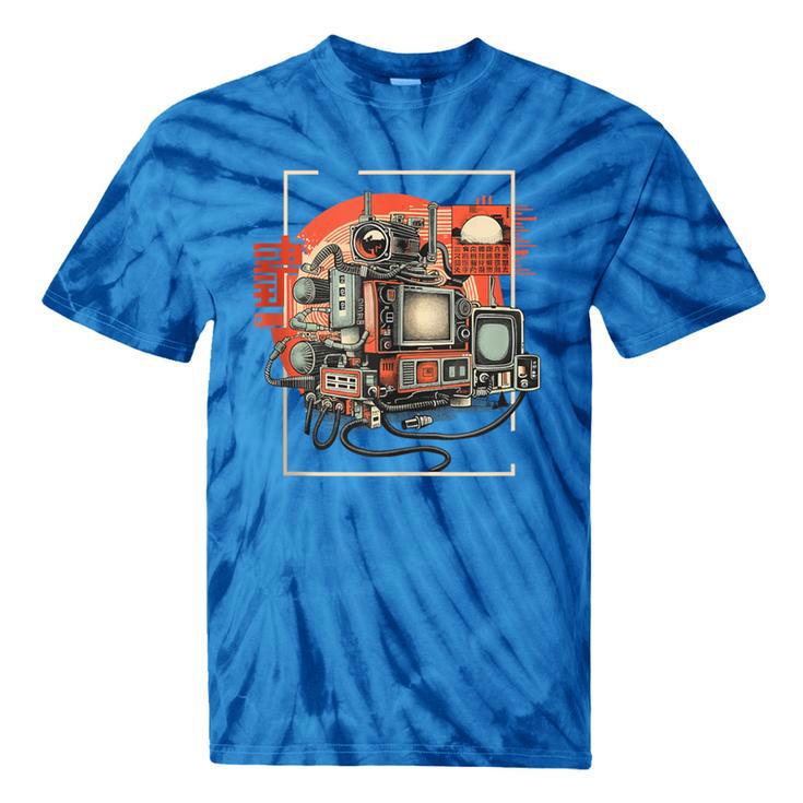 Retro Tech Stack 80s 90s Nostalgia Analog TV Cameras Tie-Dye T-Shirts Retro Tech Stack 80s 90s Nostalgia Analog TV Cameras Tie-Dye T-Shirts