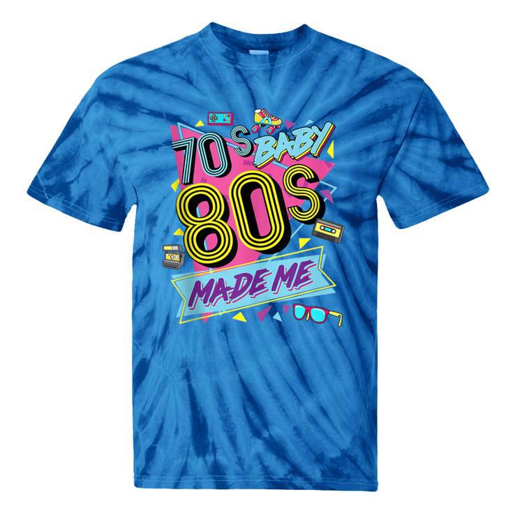 Retro Vintage 70's Baby 80's Made Me Nostalgia Classic Tie-Dye T-Shirts