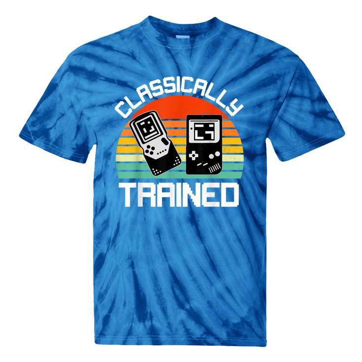 Vintage Retro Classically Trained Video Game 90s Nostalgia Tie-Dye T-Shirts