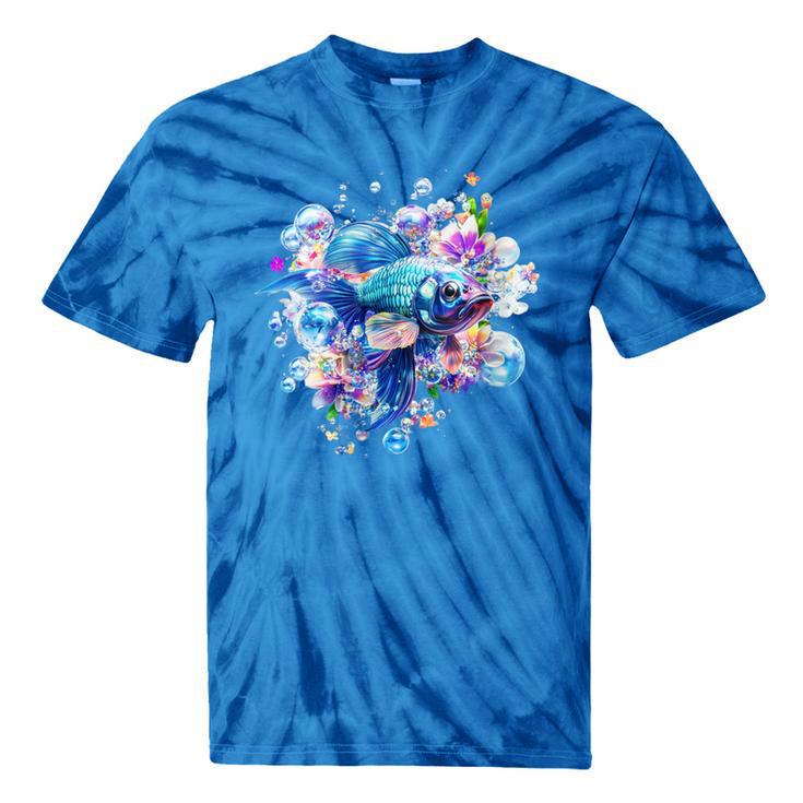 Women's Frutiger Aero Y2K Fish Tie-Dye T-Shirts