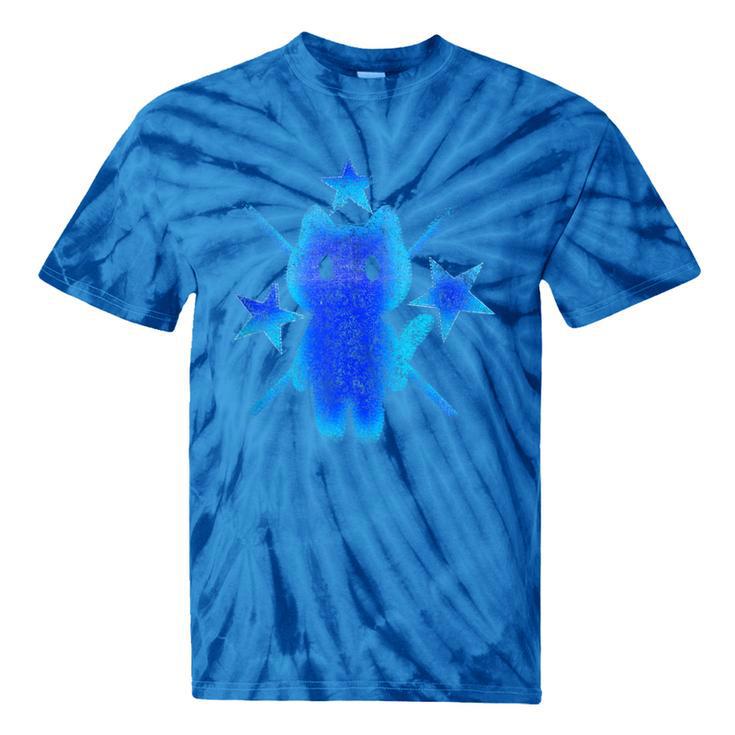 Yk2 Grunge Earthy Blue Cat With Stars Tomboy 90s Nostalgia Tie-Dye T-Shirts Yk2 Grunge Earthy Blue Cat With Stars Tomboy 90s Nostalgia Tie-Dye T-Shirts