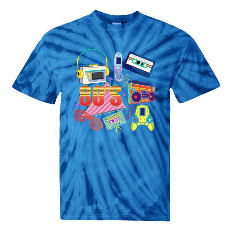 80's Vintage Cassette Tape Nostalgia Mixtape Era 1980s Retro Premium Tri-Blend Tie-Dye T-Shirts
