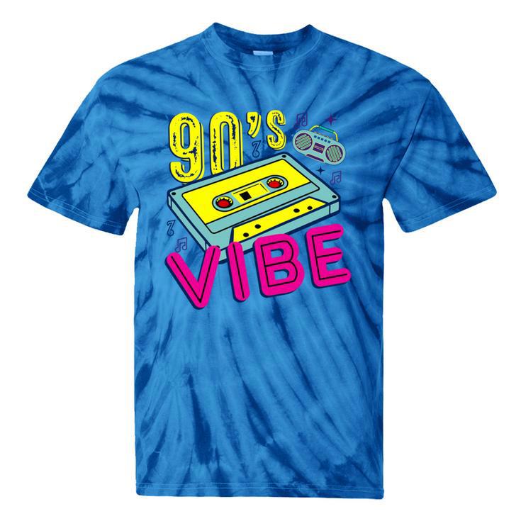 90's Vibe Retro Style Cassette Tape Nostalgia 1990s Party Tie-Dye T-Shirts