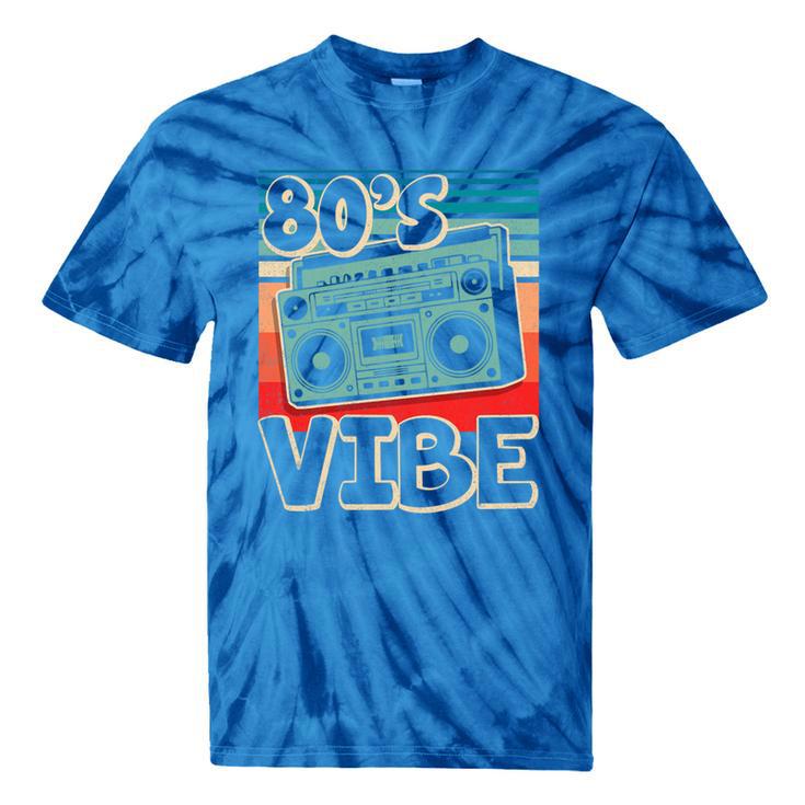 90's Vibe Vintage Style Cassette Tape Nostalgia 1990s Party Premium Tri-Blend Tie-Dye T-Shirts