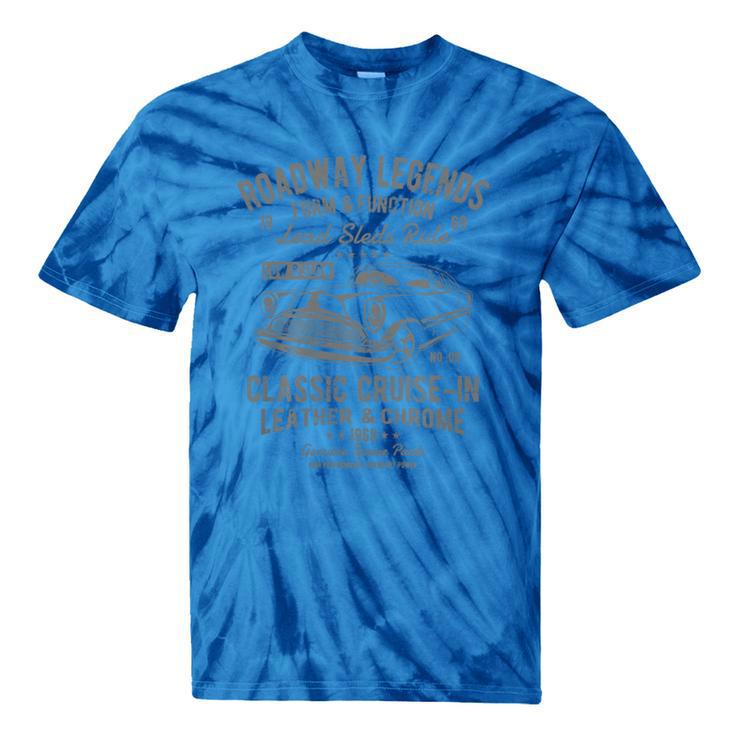 Automotive Nostalgia Classic Car Cruise-In Distressed Premium Tri-Blend Tie-Dye T-Shirts