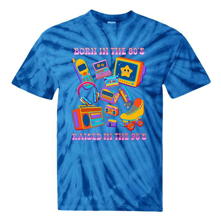 Born In The 80s Raised In The 90s Nostalgia Retro Memories Premium Tri-Blend Tie-Dye T-Shirts