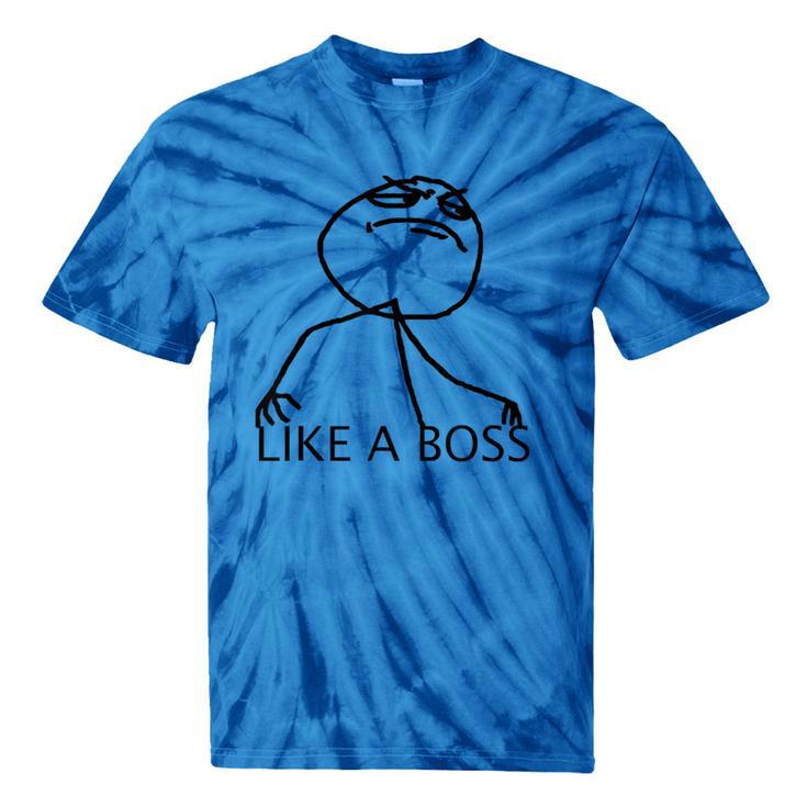 Like A Boss Rage Comic Meme Classic Internet Nostalgia Tee Tie-Dye T-Shirts