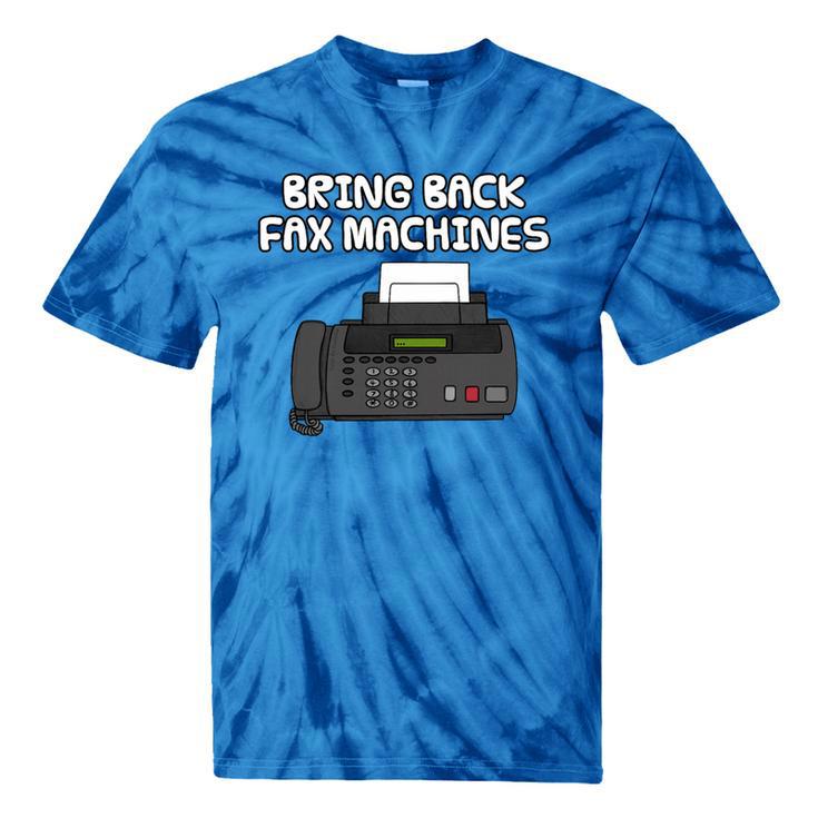 Bring Back Fax Machines Office Sarcasm Nostalgia Premium Tri-Blend Tie-Dye T-Shirts