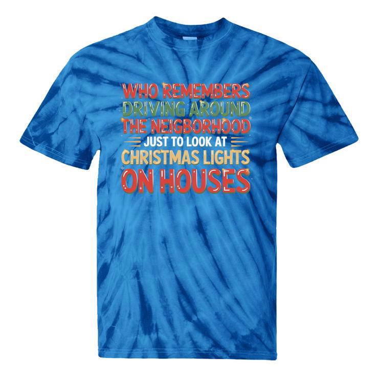 Christmas Lights Nostalgia – Holiday Memory Christmas Spirit Premium Tri-Blend Tie-Dye T-Shirts