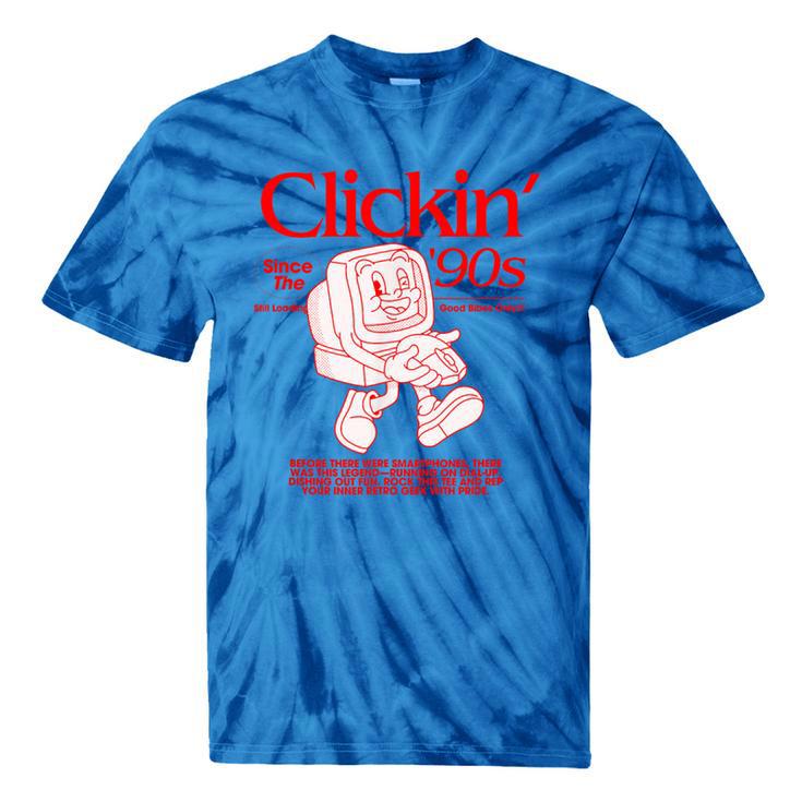 Clickin' Since The 90s Retro Computer Nostalgia Tie-Dye T-Shirts