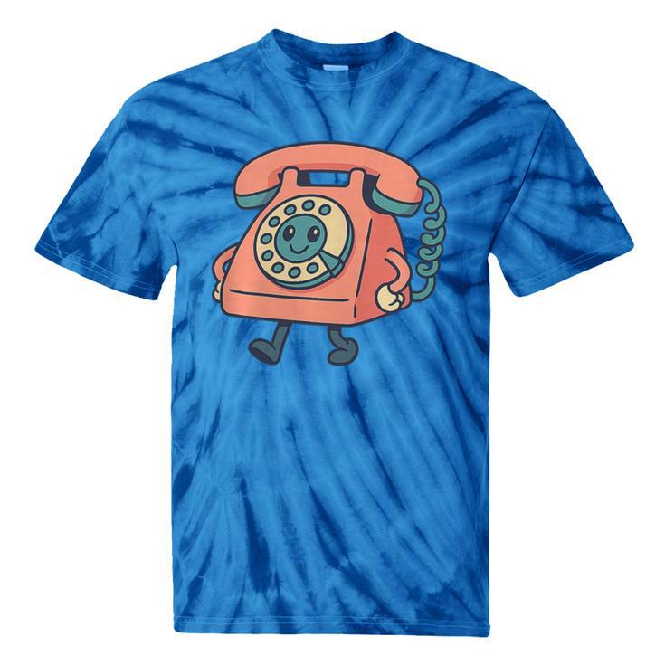 Dial It Back Retro Tech Nostalgia Vintage Premium Tri-Blend Tie-Dye T-Shirts