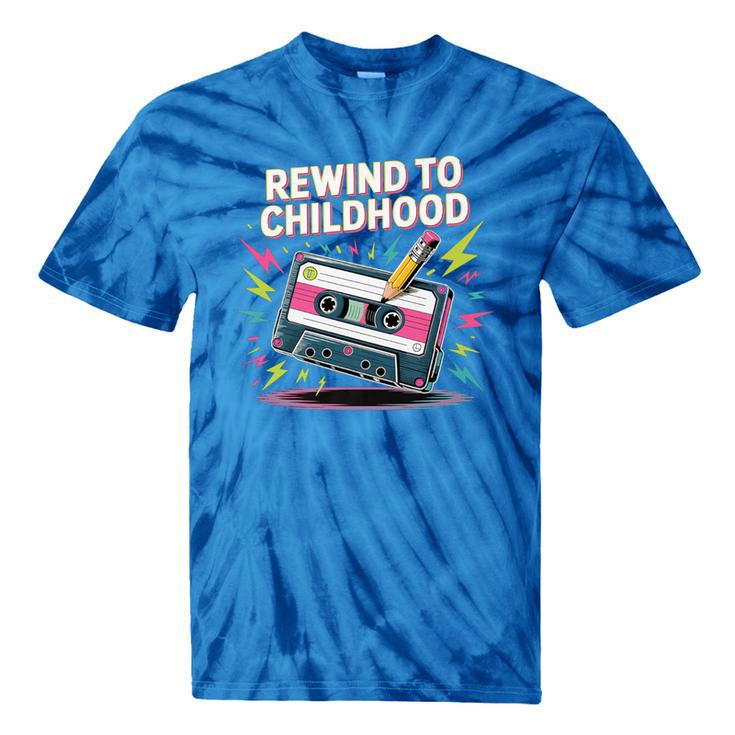 Elder Millennials Embracing 90s Rewind Nostalgia Vibes Premium Tie-Dye T-Shirts