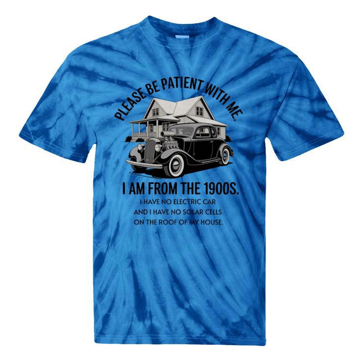 Forgive Me I'm From The 1900s No E-Car No SolarCells Premium Tri-Blend Tie-Dye T-Shirts