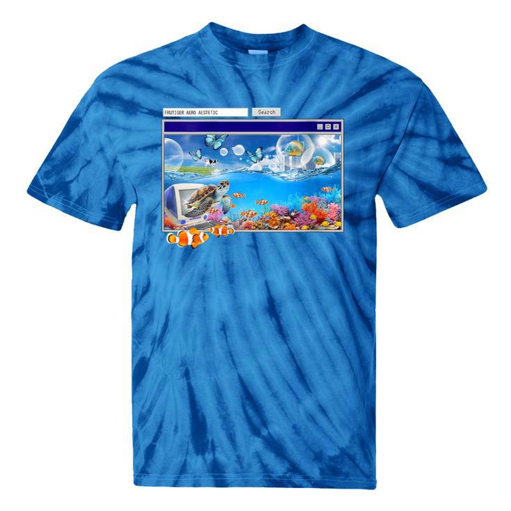 Frutiger Aero Y2k 2000s Tie-Dye T-Shirts