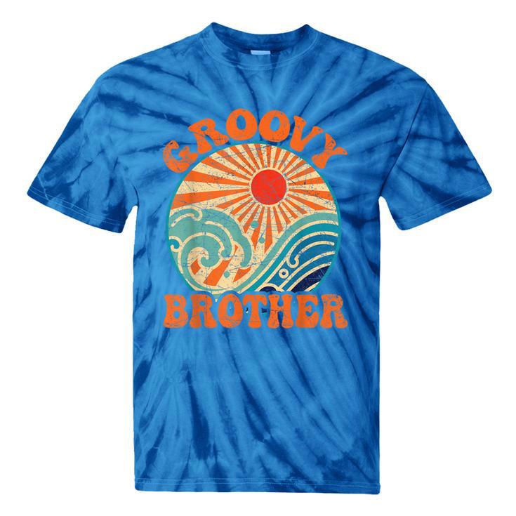 Groovy Brother 70s Aesthetic Nostalgia 1970's Retro Brother Tie-Dye T-Shirts