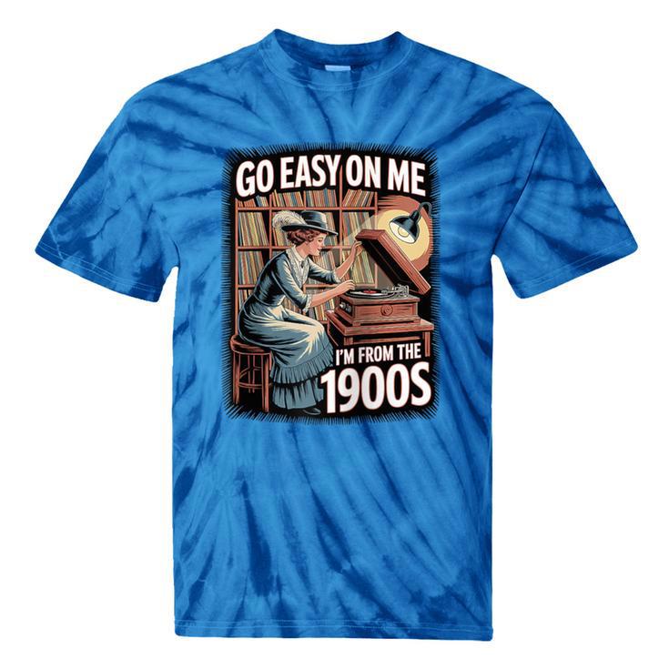I'm From The 1900s Vinyl Record Lover For Women Raglan Baseball Tee Tie-Dye T-Shirts