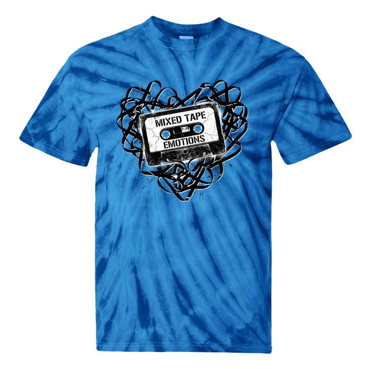 Mixed Tape Emotions Music Lover Nostalgia Quote Premium Tri-Blend Tie-Dye T-Shirts