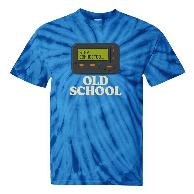 Old School 90s Pager Retro Nostalgia Vintage Tech Gen Tie-Dye T-Shirts
