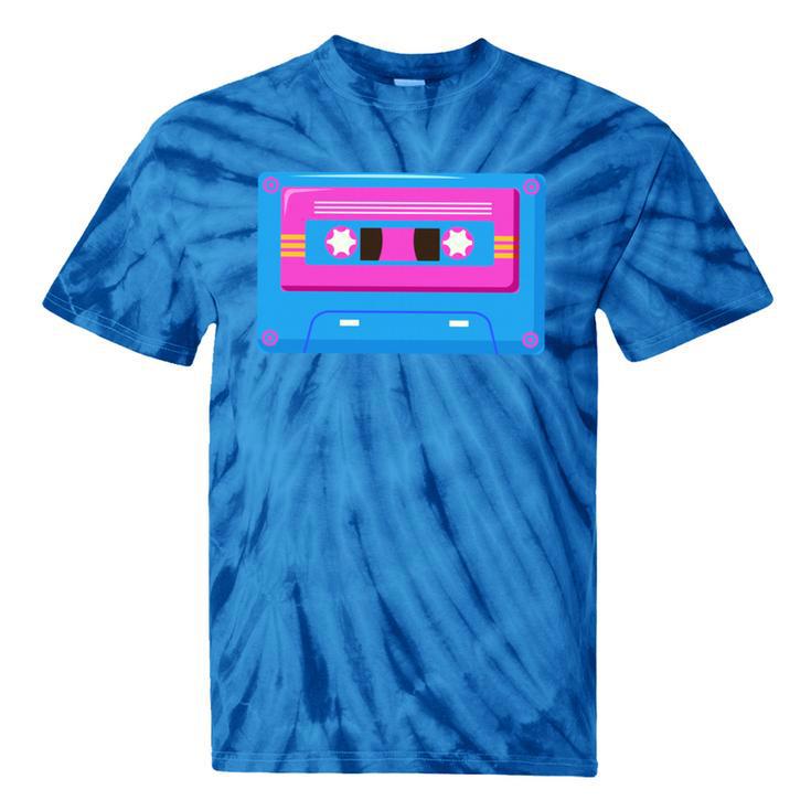 Retro Cassette Tape Tee 90s Nostalgia Aesthetic Tie-Dye T-Shirts