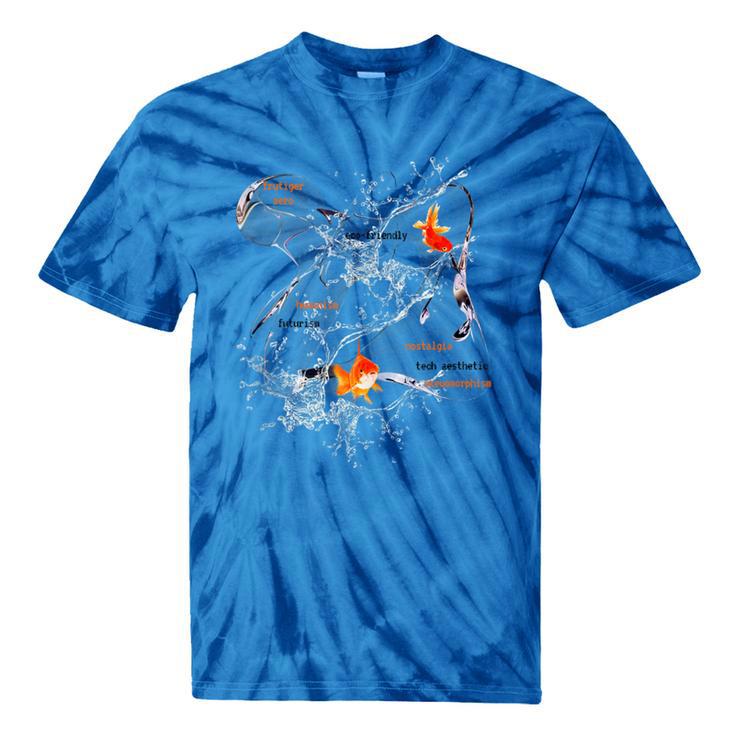 Splash Water Frutiger Aero Y2K Style Clownfish Tie-Dye T-Shirts