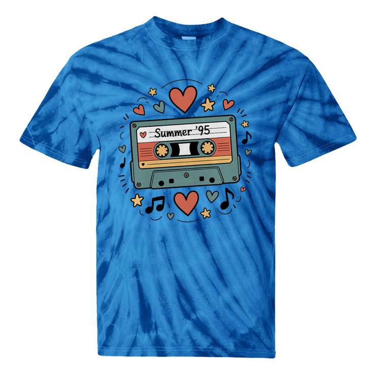 Summer ’95 Retro Cassette Tape Nostalgia Music Lover Premium Tri-Blend Tie-Dye T-Shirts