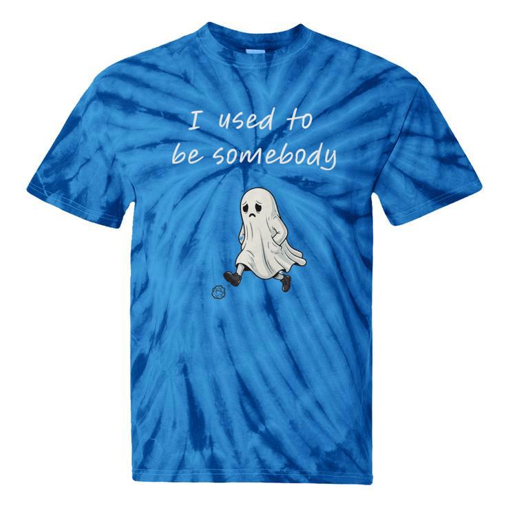 I Used To Be Somebody Nostalgia Halloween Spooky Season Premium Tri-Blend Tie-Dye T-Shirts