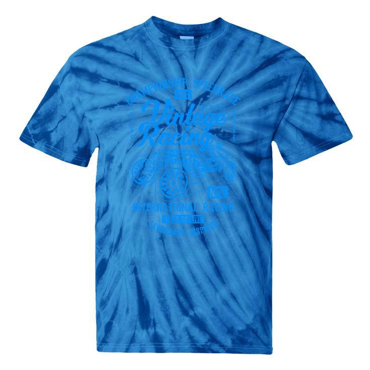 Vintage Racing Automotive Nostalgia Distressed Car Tie-Dye T-Shirts