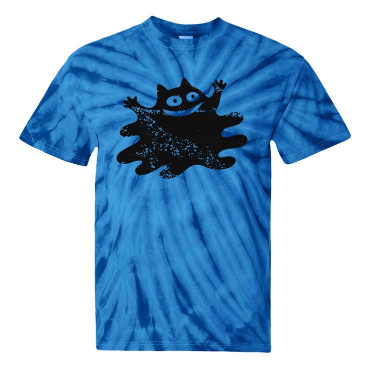 Yk2 Grunge Scary Cat With Tail Tomboy 90s Nostalgia Indie Premium Tri-Blend Tie-Dye T-Shirts