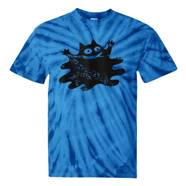 Yk2 Grunge Scary Cat With Tail Tomboy 90s Nostalgia Indie Tie-Dye T-Shirts
