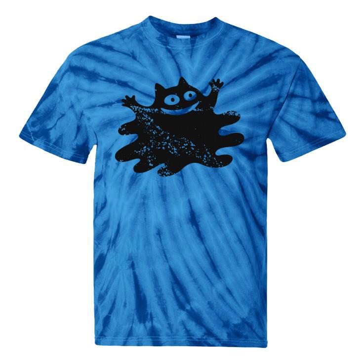 Yk2 Grunge Scary Cat With Tail Tomboy 90s Nostalgia Indie Tie-Dye T-Shirts