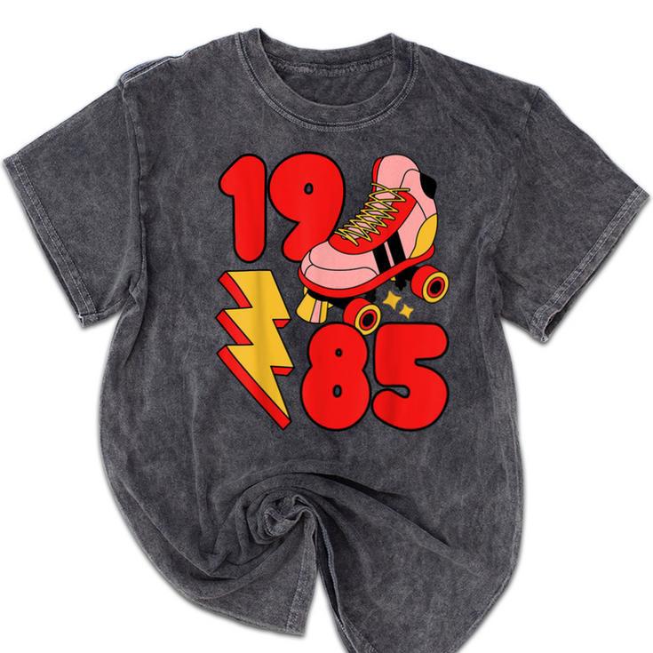 1985 Retro Roller Skate Vintage 80s Nostalgia Collector Mineral Wash Tshirts