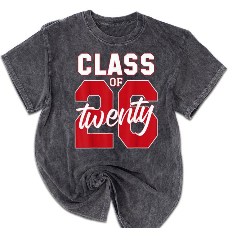 2 Sided Class Of 2026 Senior 2026 Graduation Mineral Wash Tshirts