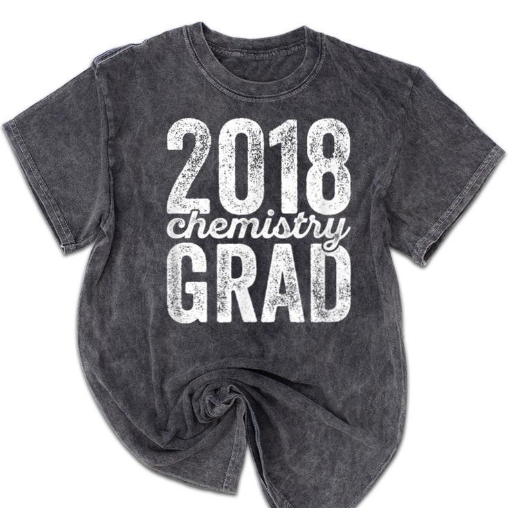 2018 Chemistry Graduation Chemist Graduate Degree Mineral Wash Tshirts