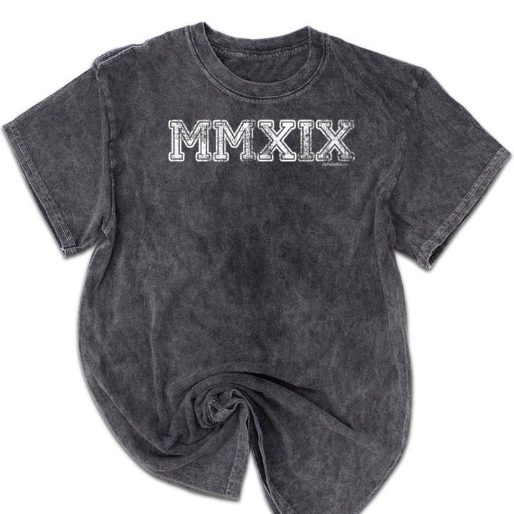 2019 Shirts MMXIX Senior Class Of 2019 Graduation Mineral Wash Tshirts
