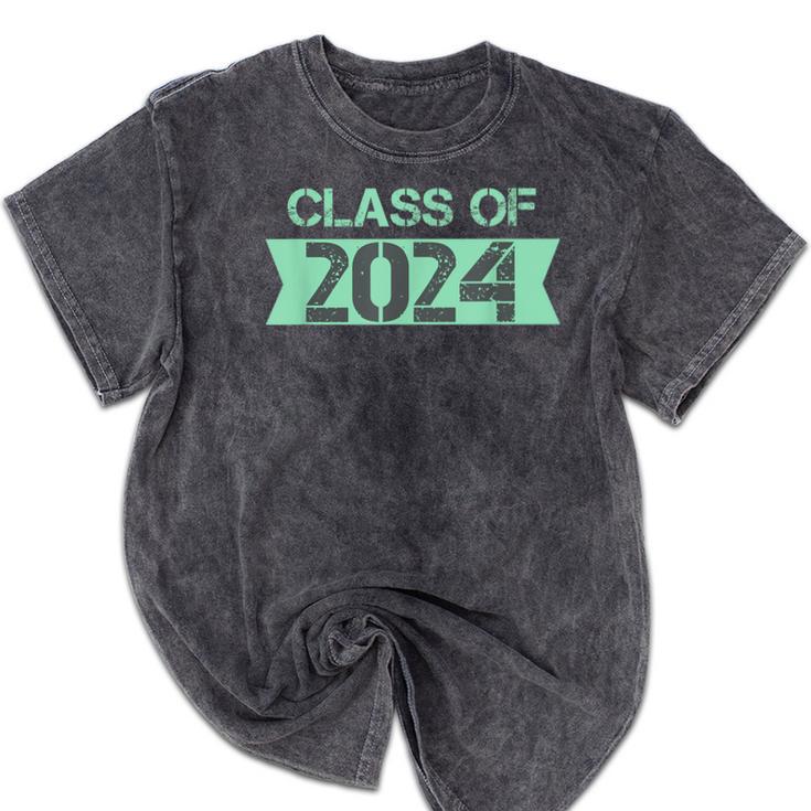 2024 Senior Class Graduation Shirt Graduate Mineral Wash Tshirts