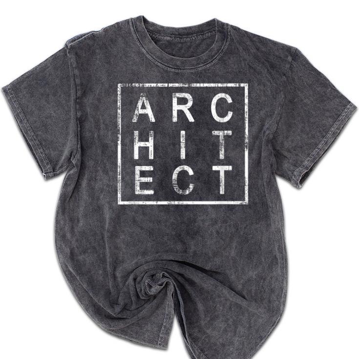 Architect Graduation Men & Women Architects Square Mineral Wash Tshirts