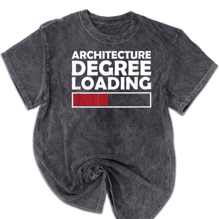 Architecture Degree Loading Graduation Student Mineral Wash Tshirts