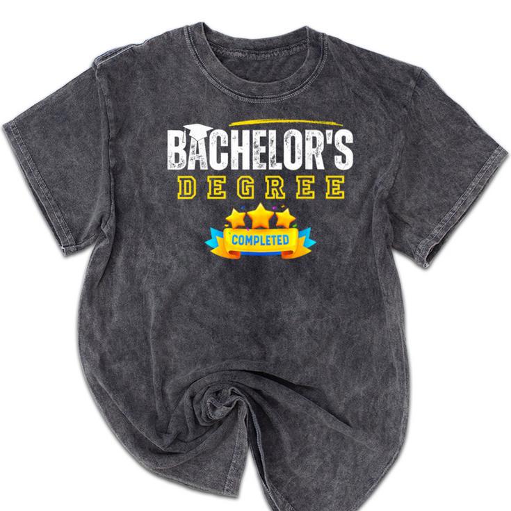 Bachelors Degree Graduation Senior Celebration Grad Party Mineral Wash Tshirts