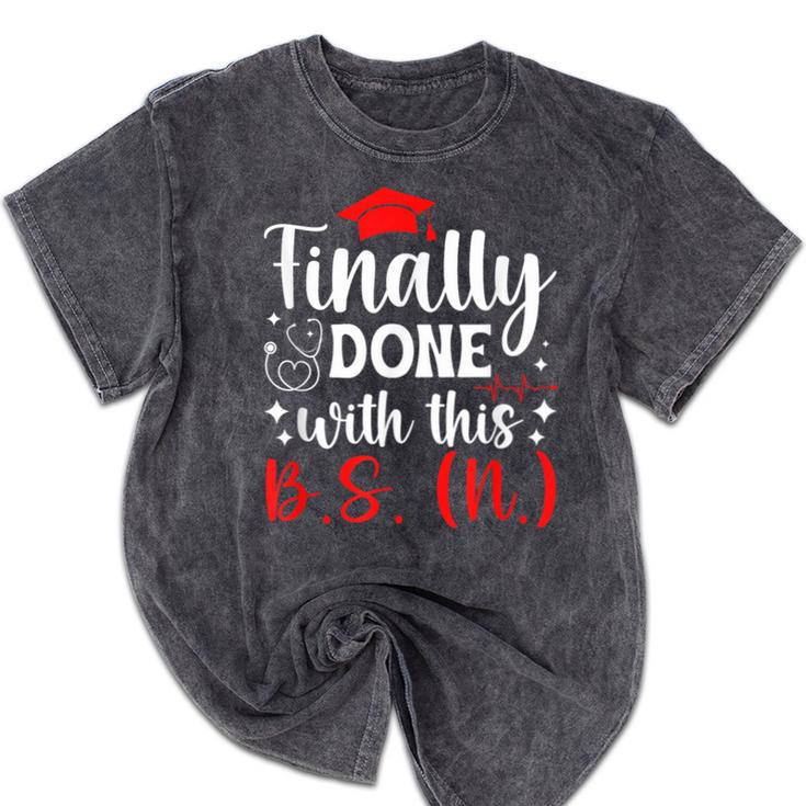BSN Bachelor Of Science In Nursing Graduation Mineral Wash Tshirts