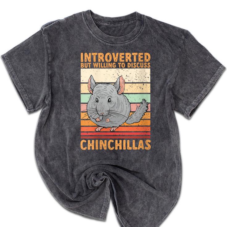 Chinchilla Owner Introvert Chinchilla Mineral Wash Tshirts