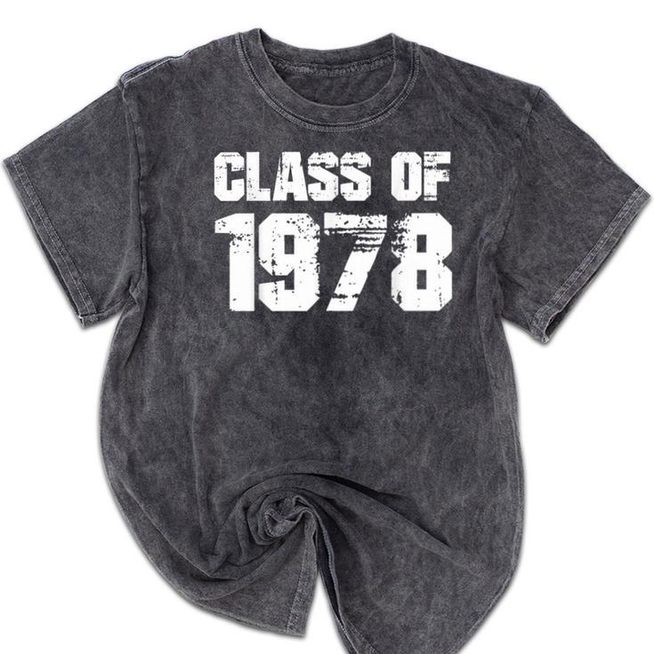Class Of 1978 High School College Graduation Reunion Mineral Wash Tshirts