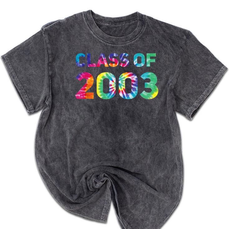 Class Of 2003 School Reunion College Highschool Graduation Mineral Wash Tshirts